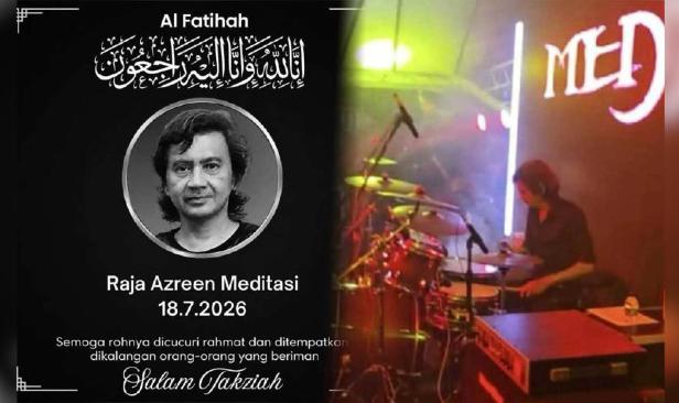 Pemain dram Meditasi, Raja Azreen meninggal dunia, rebah ketika persembahan
