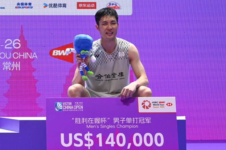 Tien Chen juarai Terbuka China pada usia 36 tahun
