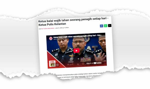 'Tangkapan seorang penagih sehari bukan kayu ukur sebenar usaha perangi dadah'