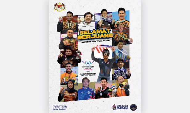 PM Anwar titip semangat buat Kontinjen Malaysia ke Sukan Komanwel Glasgow 2026