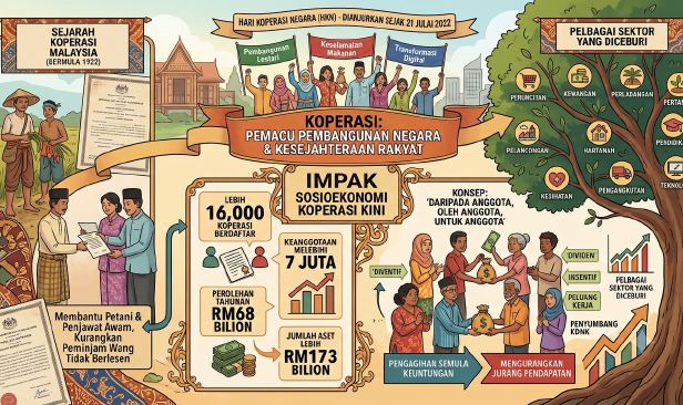 Perkasa ekonomi rakyat melalui gerakan koperasi